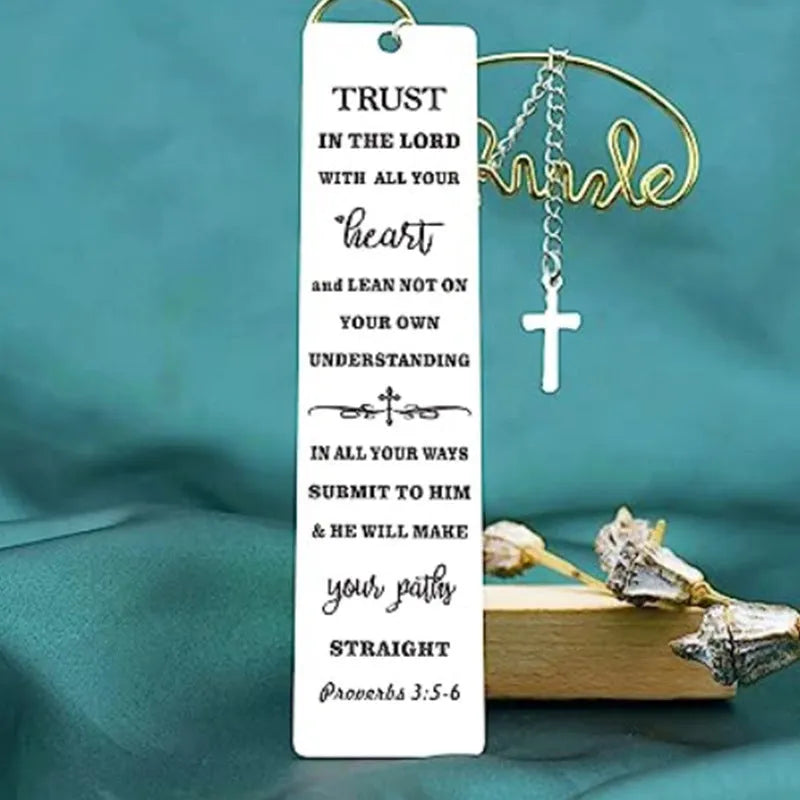 Stainless steel Family Bible Verse bookmark in CFS5170 colour with European style design
