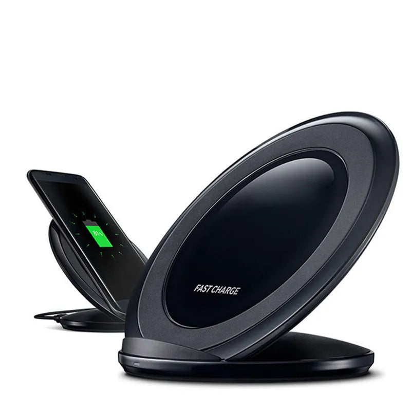 Qi wireless fast charging pad for Samsung Galaxy Note Edge in black or white finish