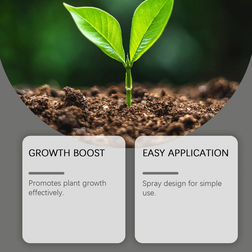Plant Growth Boost 120ml plant nutrition spray bottle for foliar feeding indoor and outdoor plants