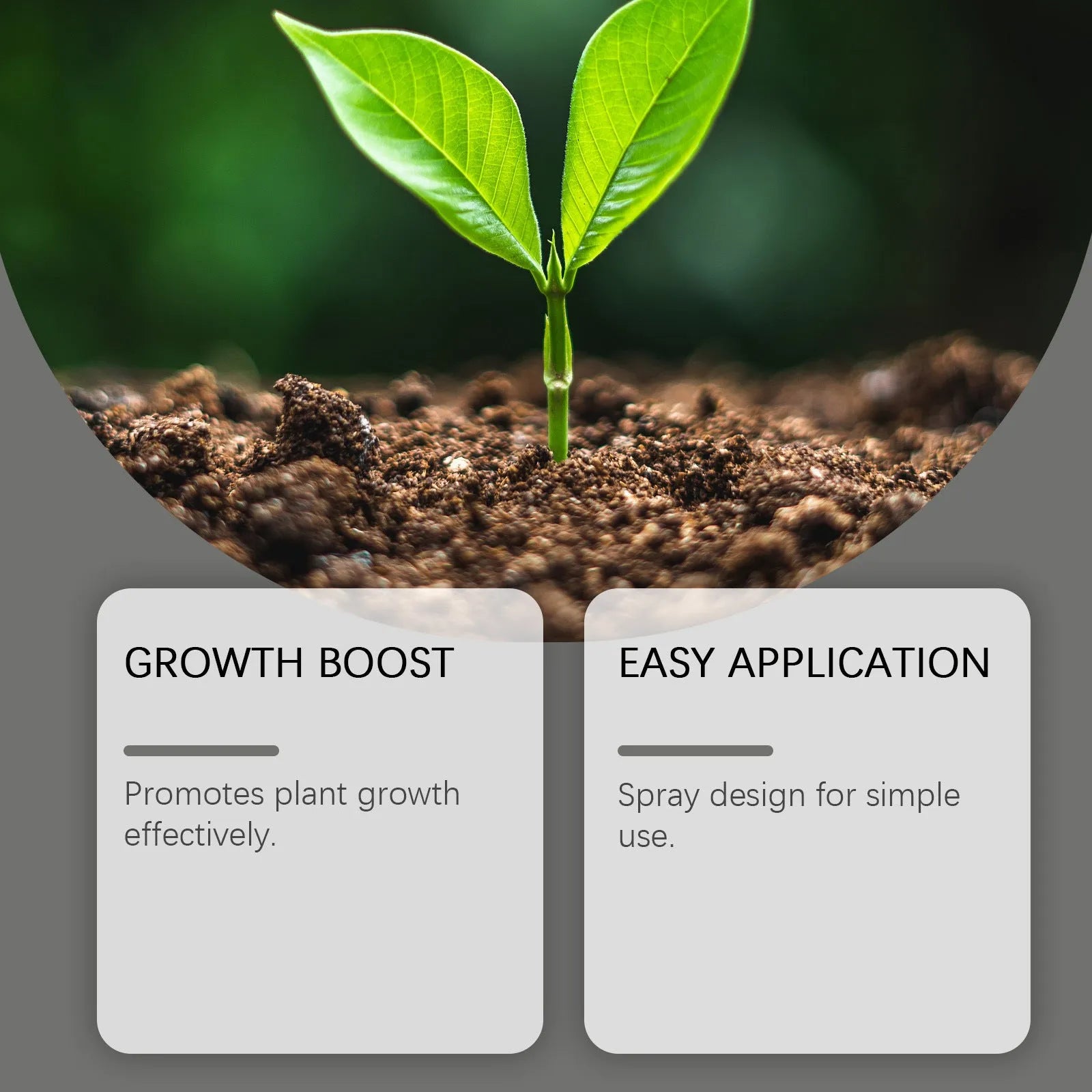 Plant Growth Boost 120ml plant nutrition spray bottle for foliar feeding indoor and outdoor plants