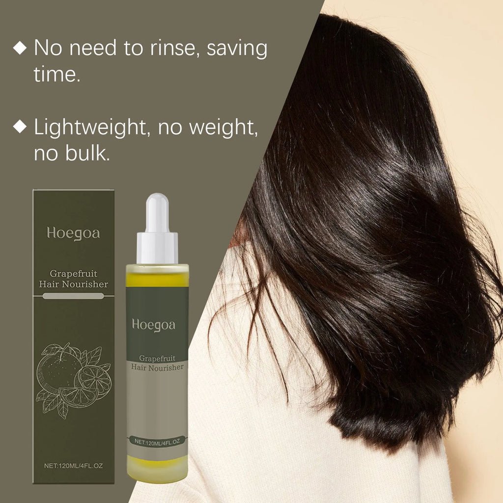 120ml bottle of grapefruit hair conditioner with natural oils for damaged hair treatment