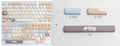 High Sea Salt Cat pastel PBT keycaps with 26 sizes including 7u spacebar supplement