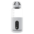 Wireless portable baby milk mixer with glass thermostatic cup 86x210mm in white