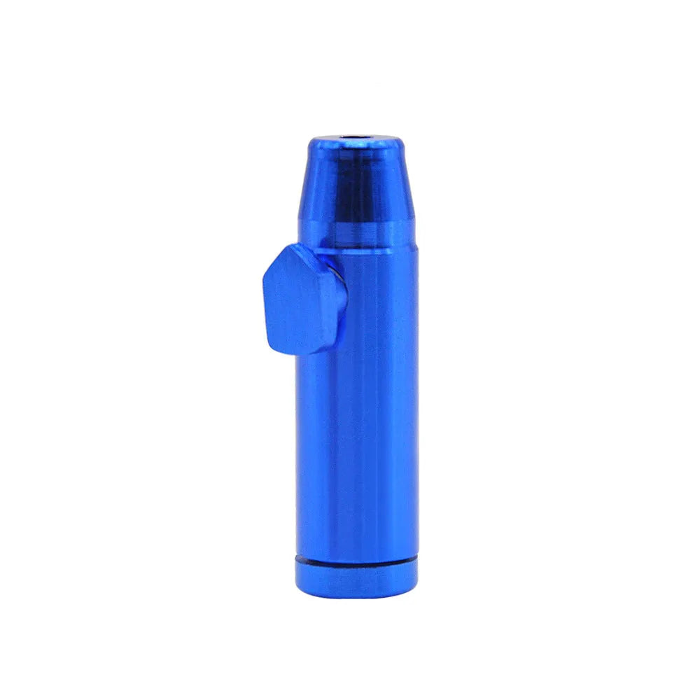Aluminium alloy metal pipe cigarette holder with 53mm flat head in seven colour options