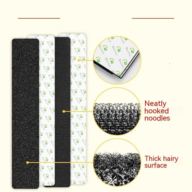 Double-sided self-adhesive licence plate fixing strips for cars and motorcycles