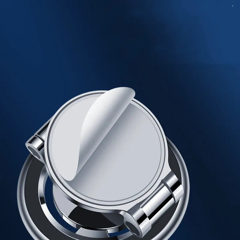 360-degree rotating magnetic car phone holder mounted on vehicle centre console