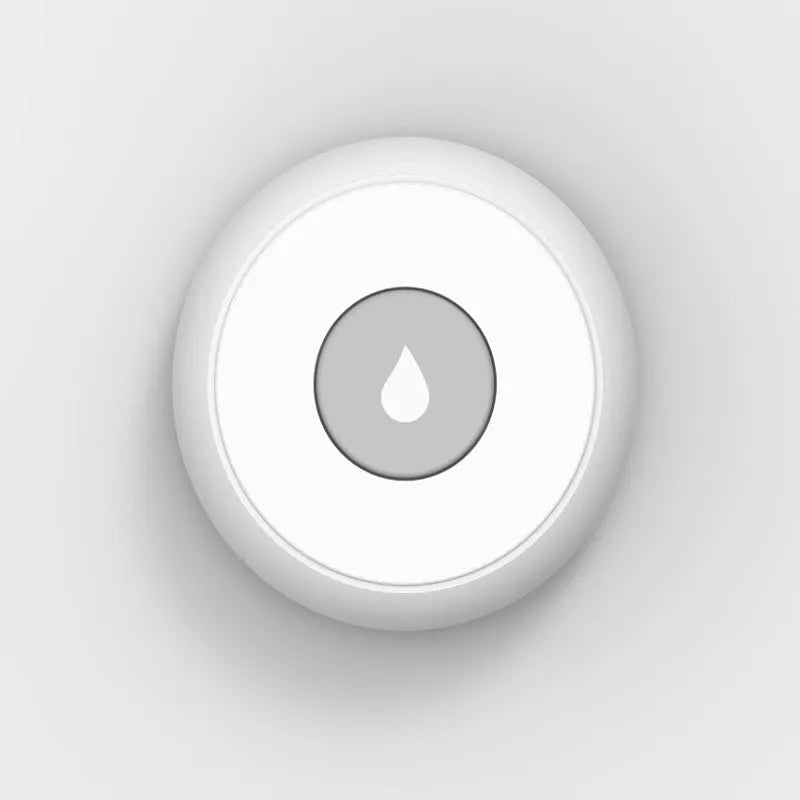 Smart wireless water leakage detection sensor with ZIGBEE 3.0 for APP, SMS, and phone alerts.
