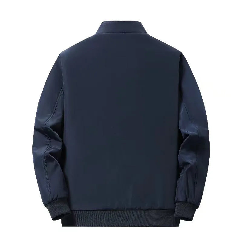 Men's winter cotton coat in black, thickening oversized design with polyester fibre filling, size M to 8XL