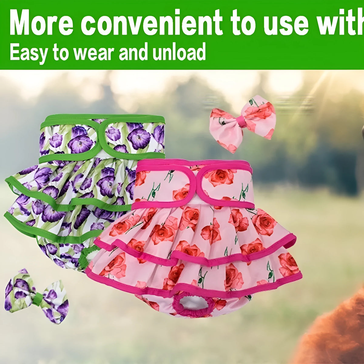 Pet physical pant dog sanitary panty washable dog diaper pants polyester S M L XL MQ101 MQ102 MQ103 MQ104