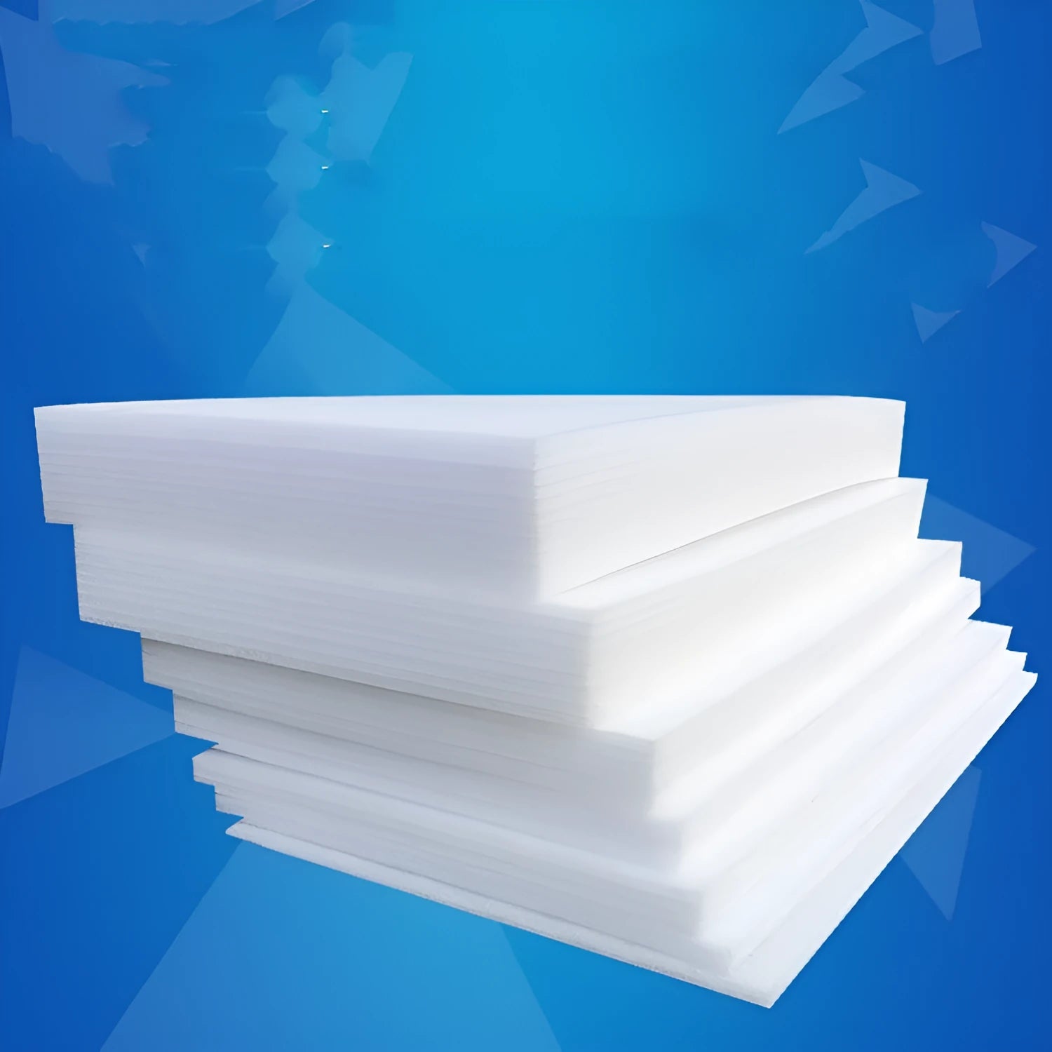 White high-density pearl cotton foam board panel measuring 200cm by 100cm.