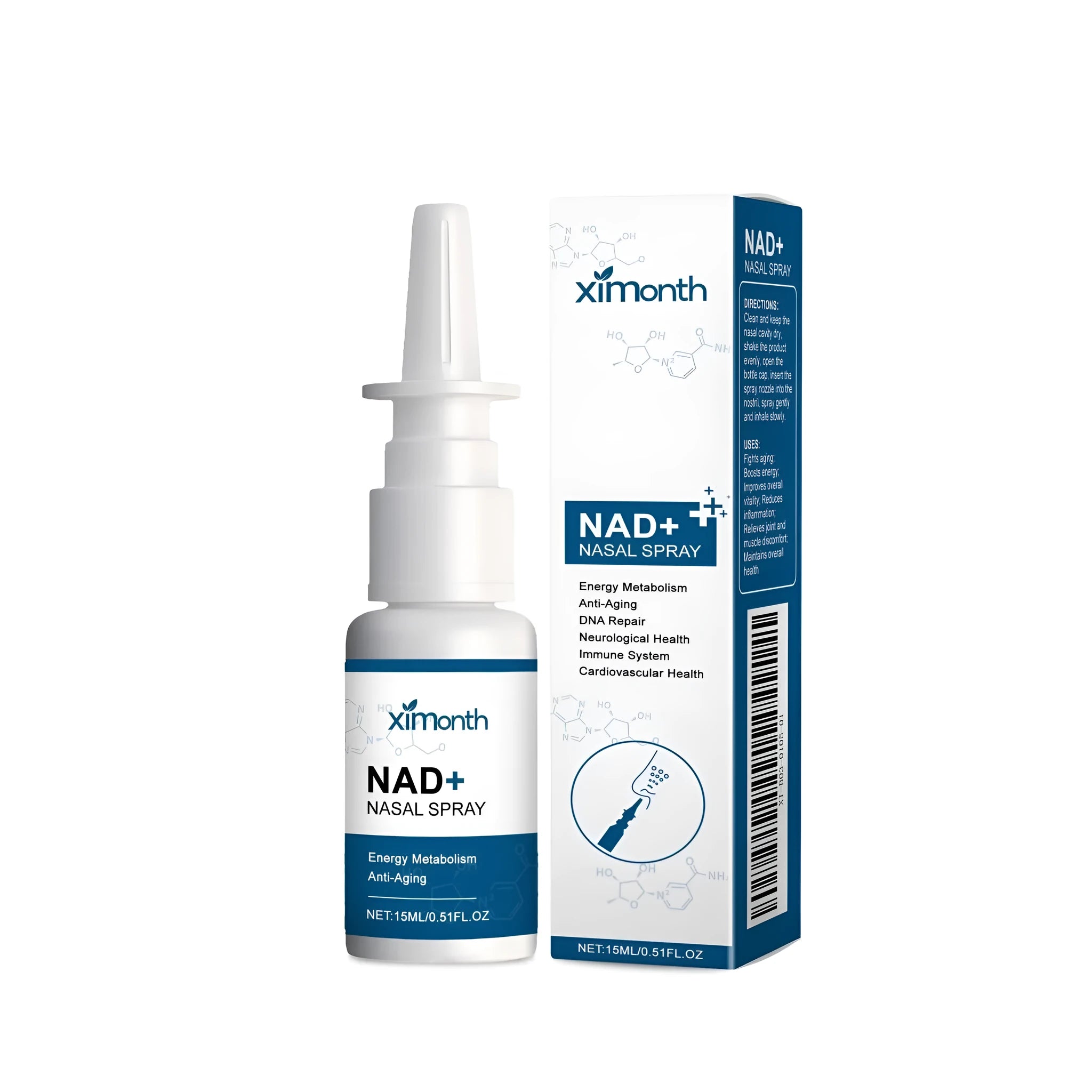 15ml herbal nasal spray bottle containing calendula and mint with moisturising ingredients