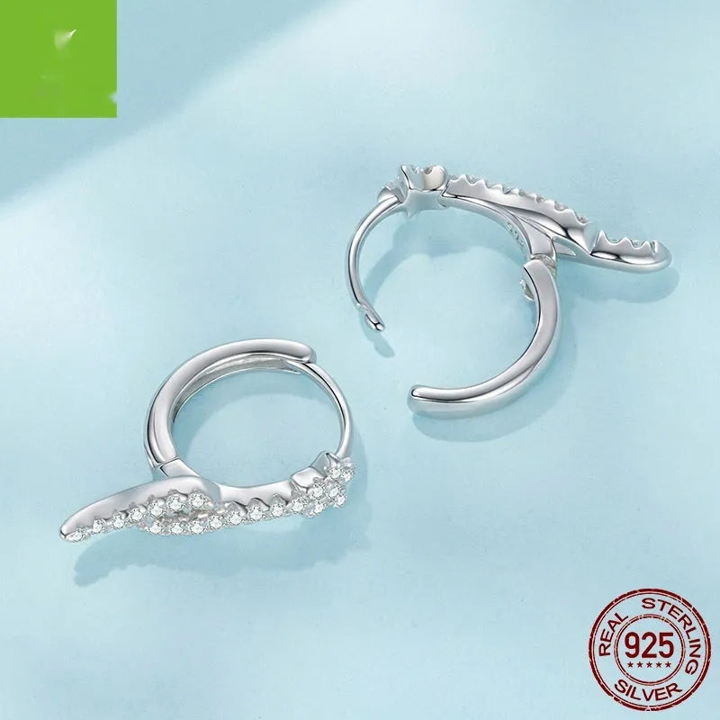 925 silver meteor star earrings for women with electroplated finish in colour SCE1960
