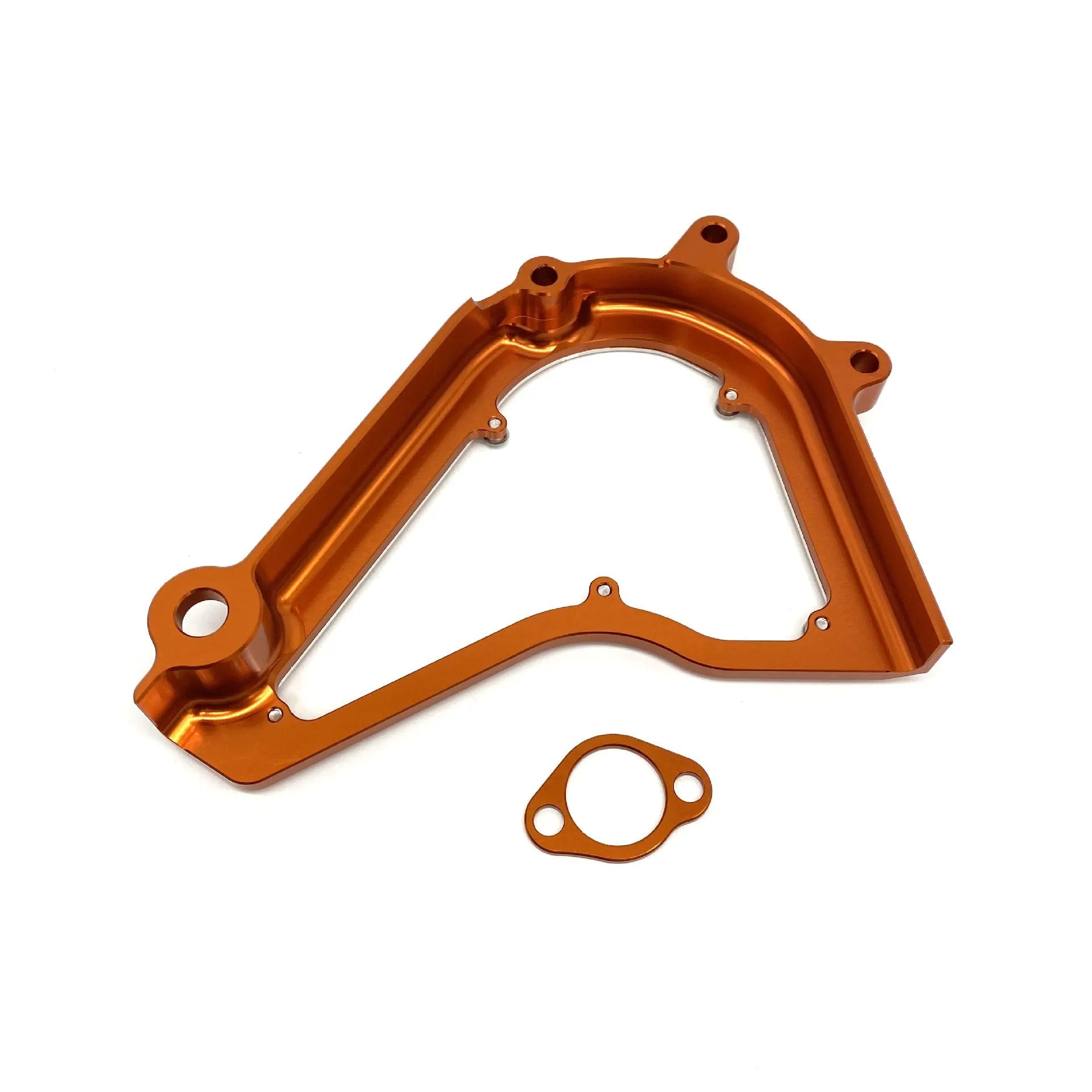 KTM Duke motorcycle black and orange front gear chain cover replacement part