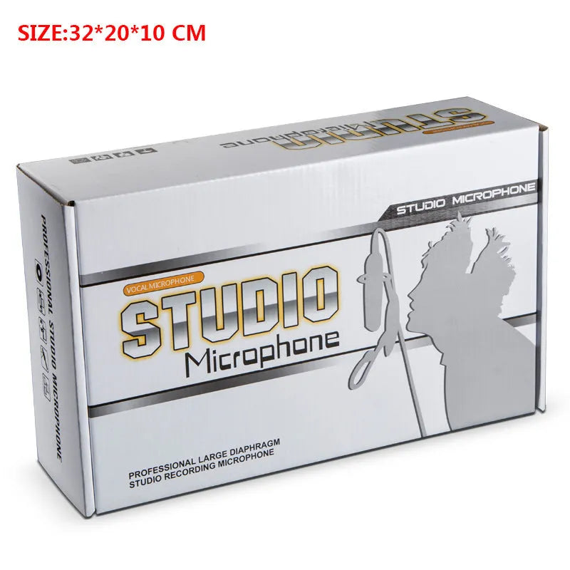 Professional retro-style wireless condenser microphone for K Song and recording in colour FG2.