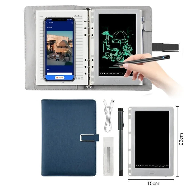 85-inch electronic writing pad with stitching appearance design and smart pen for digital presentations