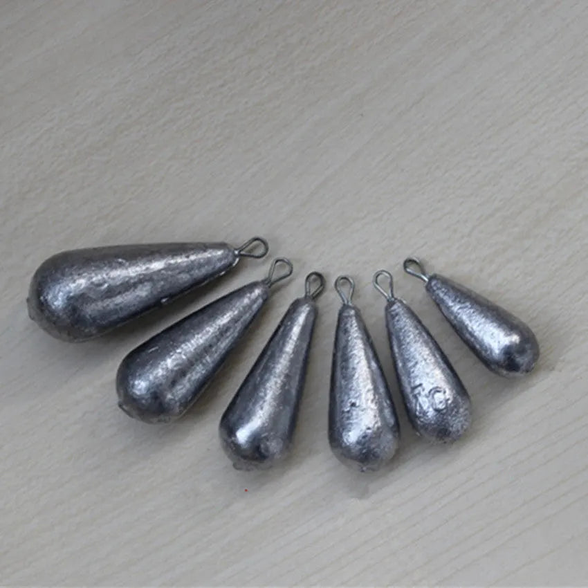 Drop shape band sinker lead fishing weight 20g 30g 40g 50g Tongxin sinker