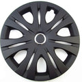 Monochrome ABS plastic wheel hub cover for universal car fitment