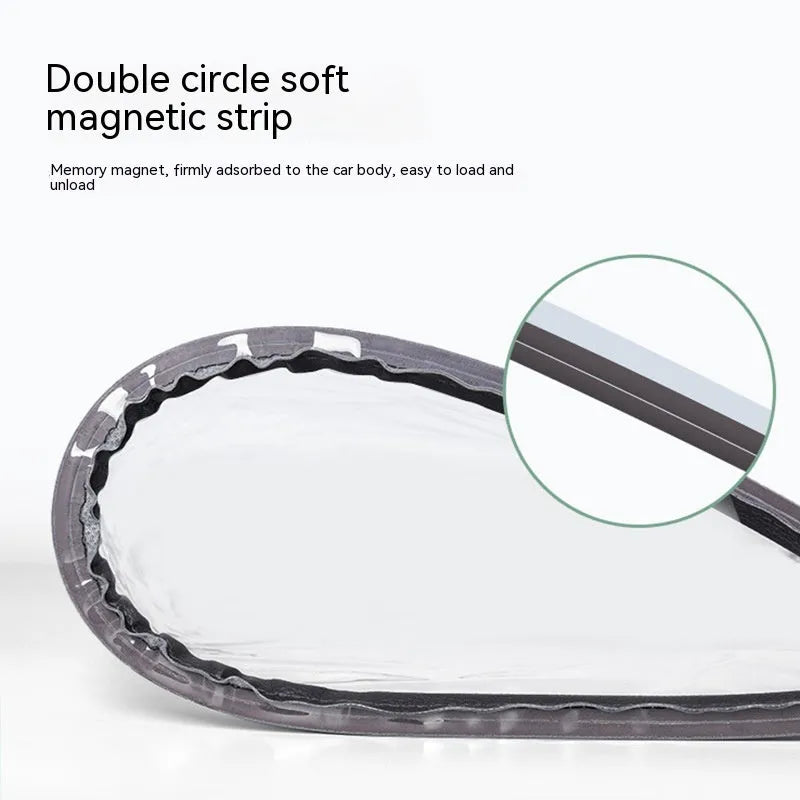 Black waterproof PVC rain cover for electric vehicle charging gun with magnetic strips.