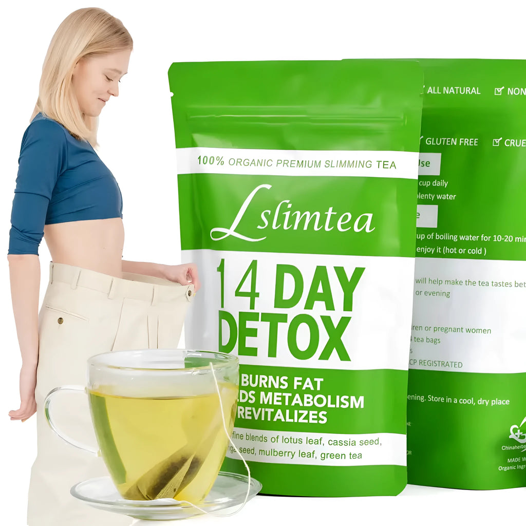 14-day herbal detox tea pack containing 14 individual 3g tea sachets