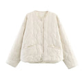 Women's black polyester bow quilted coat with straight cut and regular sleeves