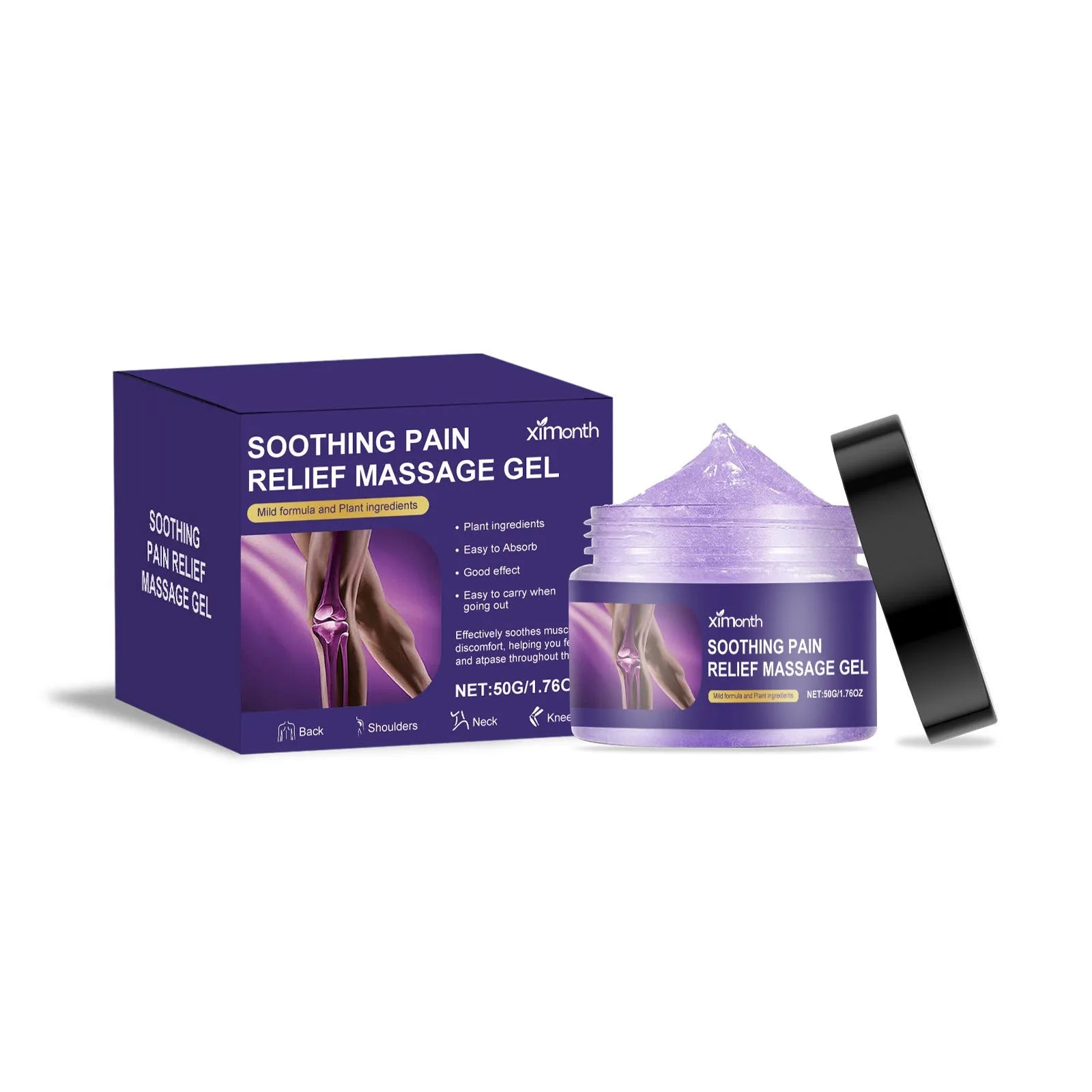 50g tube of body joint care gel for topical application on universal skin types