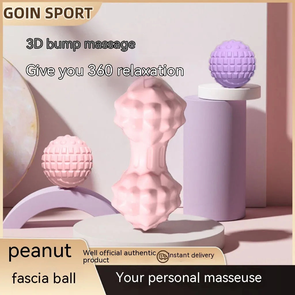6 cm TPR foot massage ball in choice of four colours for plantar fascia relief