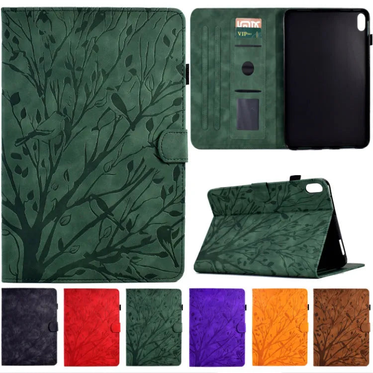 Imitation leather tablet protective case with built-in stand bracket in various colours