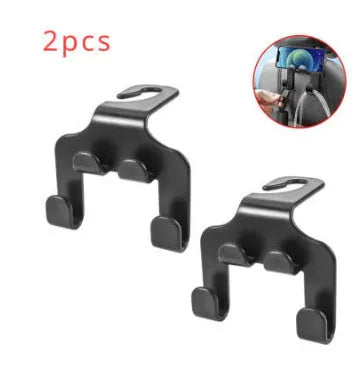 Car multifunction mobile phone holder hook made from ABS material, set of two pieces