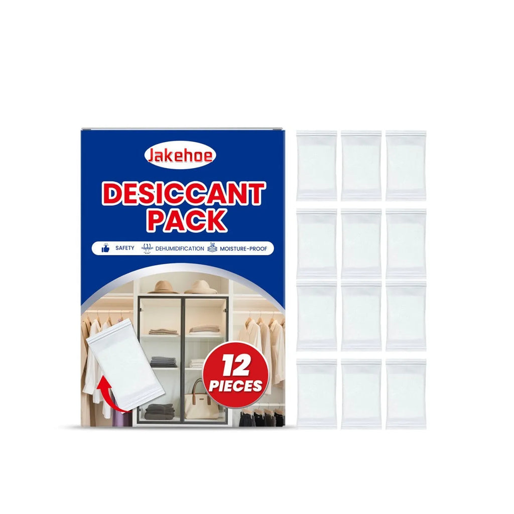 12 calcium chloride desiccant bags with wood pulp filler for household moisture control
