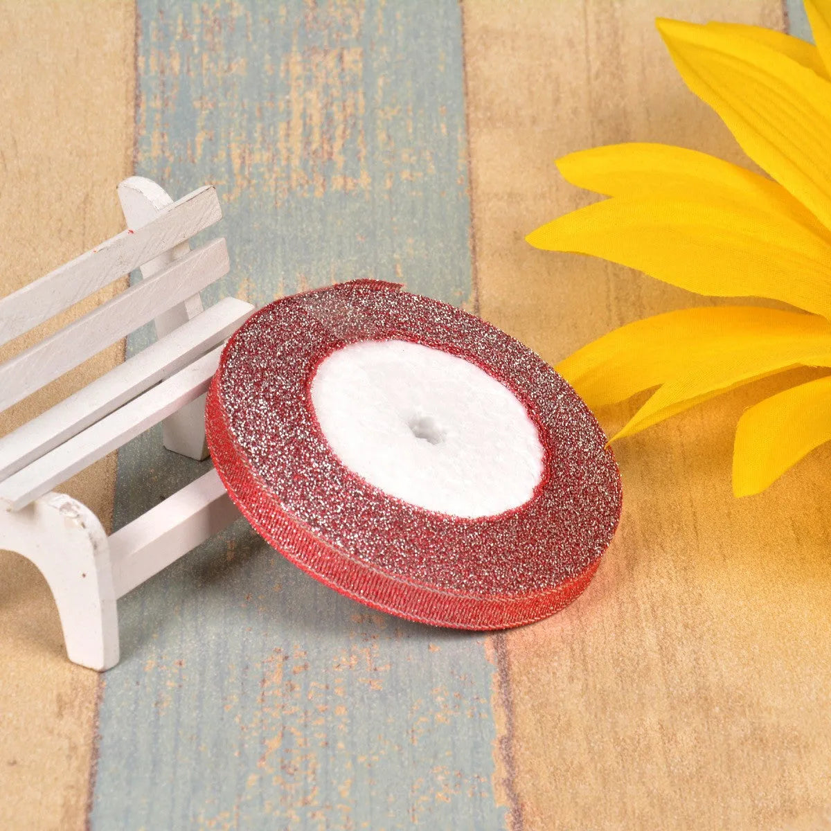 3 points width polyester decorative ribbon with green onion belt texture in multiple colour options