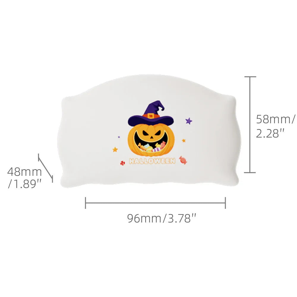 Halloween doll table lamp with USB-C charging port and warm light emission