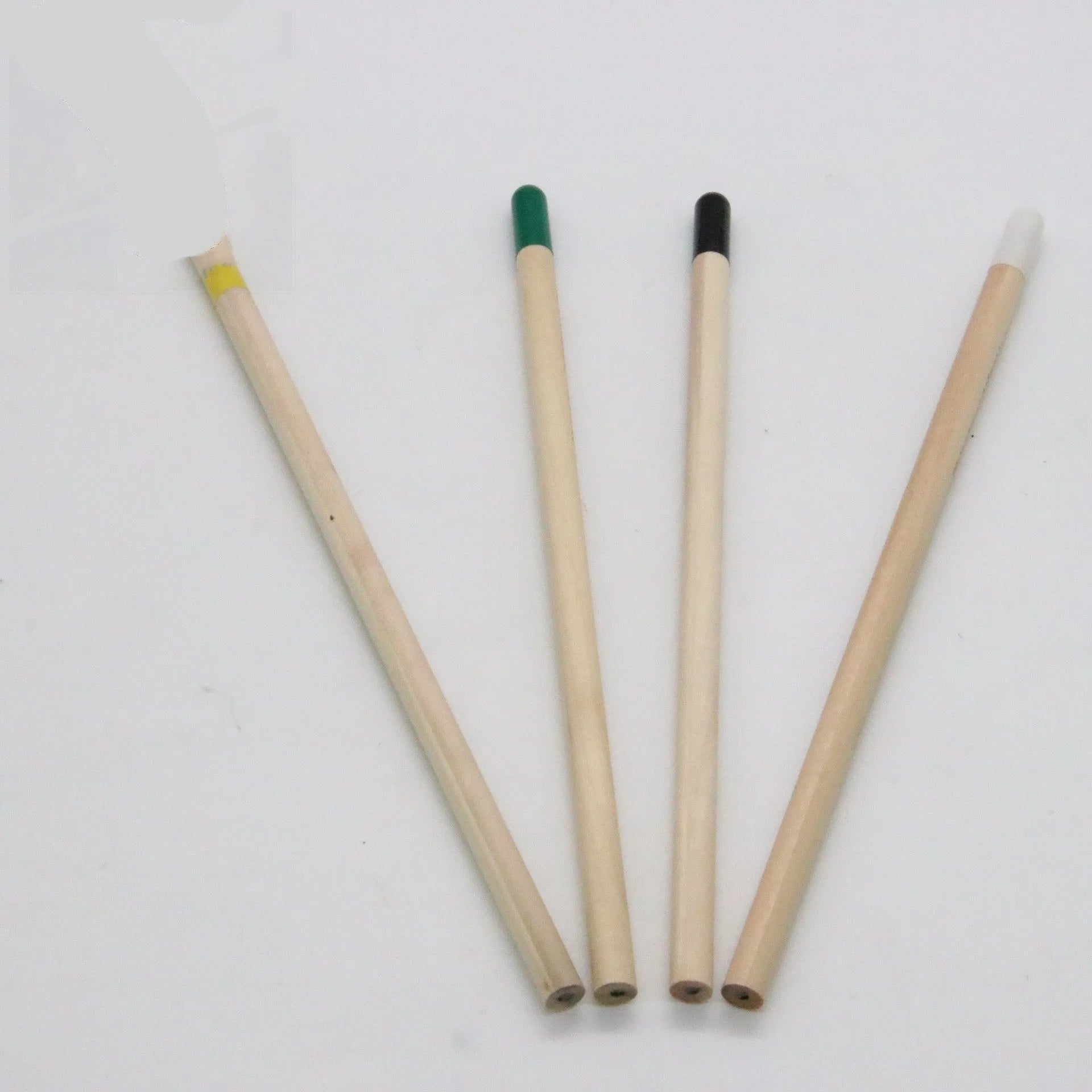 Colourful plantable seed pencils with HB refills and degradable capsules containing lavender or basil seeds.