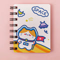 Astronaut series pocket flipper notebook showing compact 10.5 x 8 cm size and flipper design