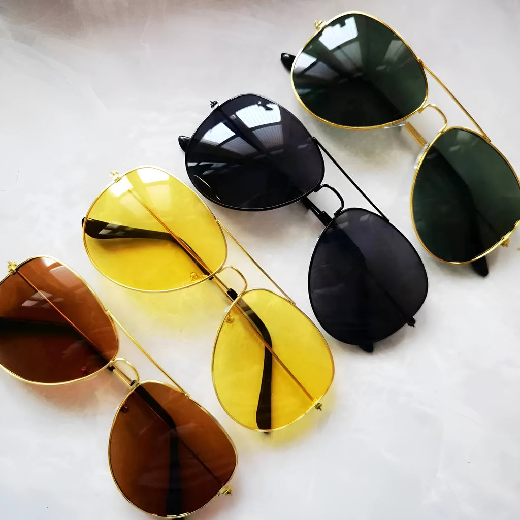 UV Protection 3026 toad sunglasses with metal frame, AC lenses, UV380 rating, and 14cm adult width
