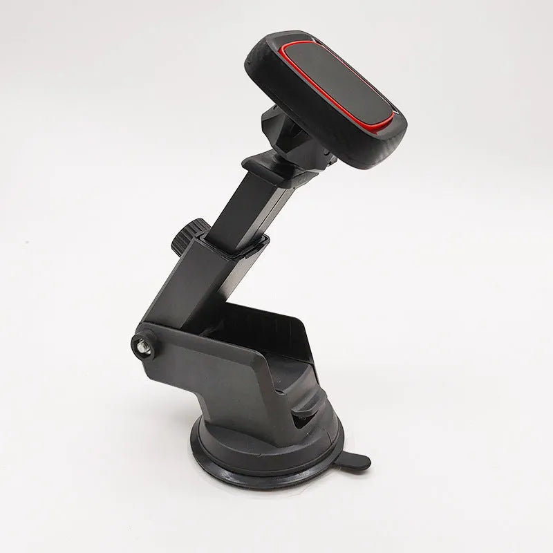Hose black universal car air vent phone holder with long brush design mounted on vehicle dashboard
