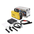 MMA-200MIN 220V DC welding machine with welding tongs, grounding clamps, face shield and brush hangers