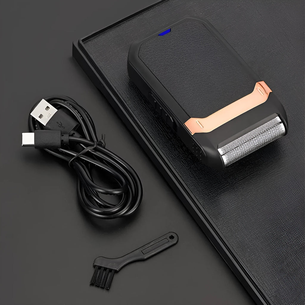 Reciprocating electric shaver with pop-up sideburn trimmer, LED display, fully washable, colour Reciprocating 607