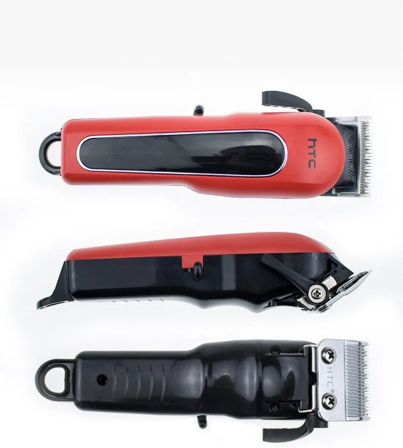 Digital electric hair clipper in black colour with brushless motor and waterproof design