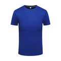 Round neck ice silk quick-drying T-shirt in solid colour with short sleeves, straight fit, available in multiple colours