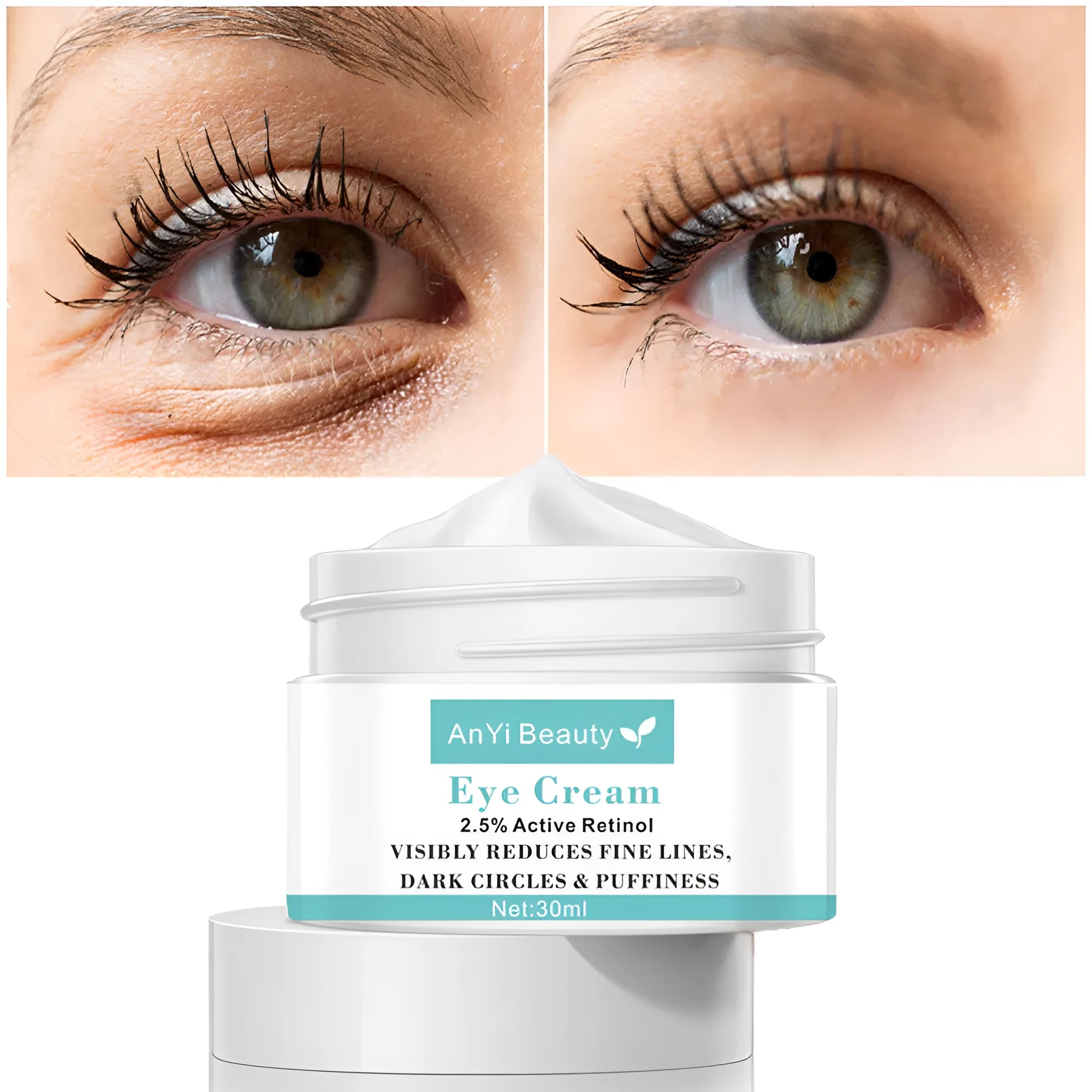 30ml eye cream bottle for women's facial skincare