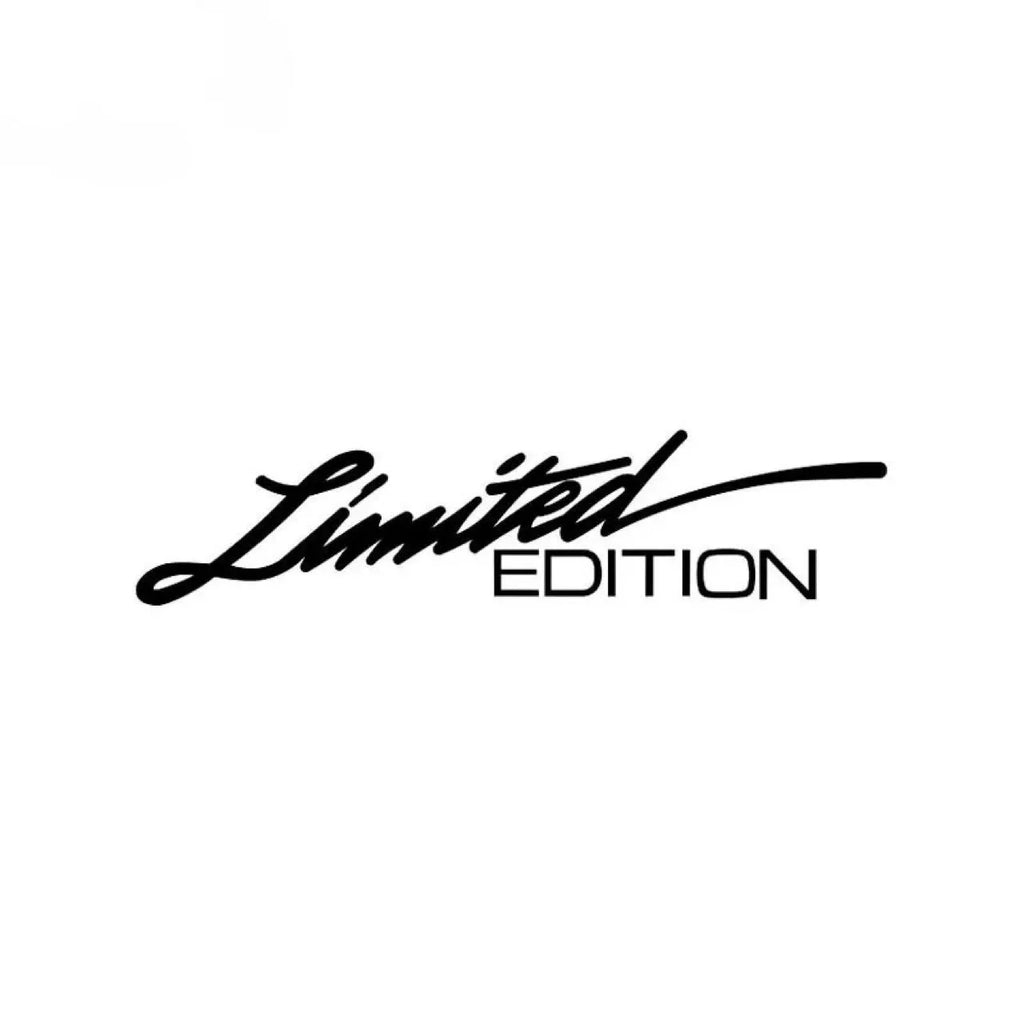 Black laser reflective car sticker with custom text on PET material for vehicle customisation