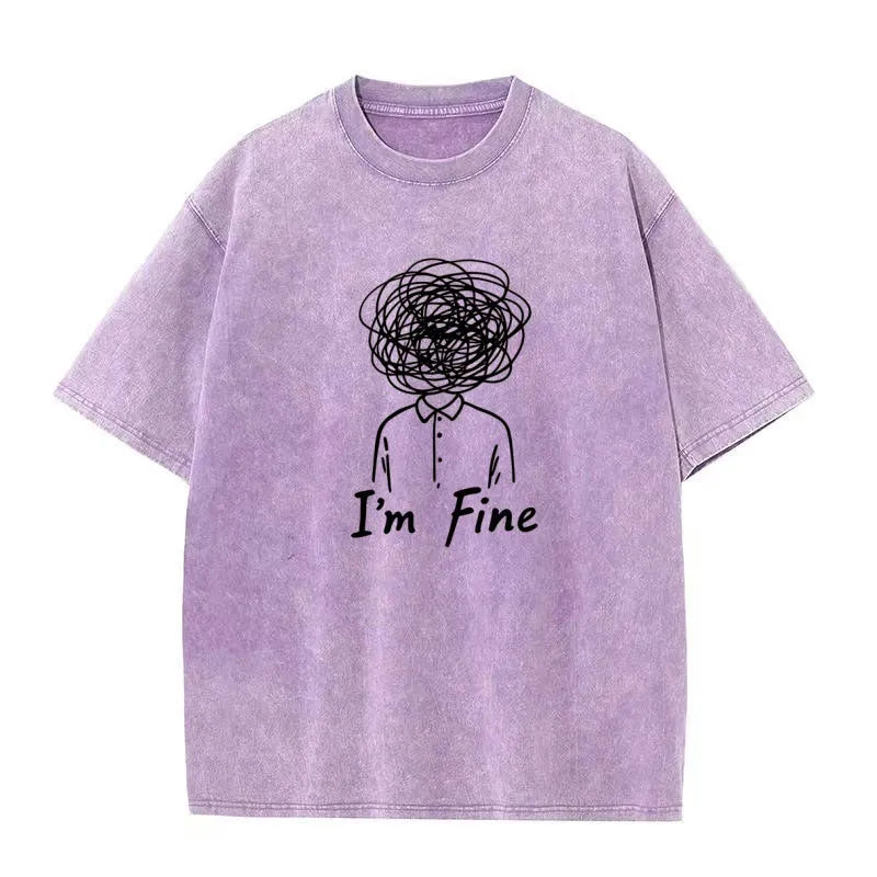 Pure cotton retro washed short sleeve pullover t-shirt for men, solid colour, available in multiple colours and sizes S to 5XL.