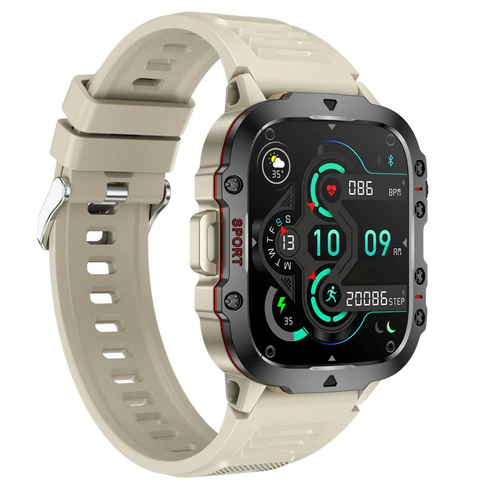 QX11 Smart Bluetooth Watch with TFT screen showing health metrics and interchangeable strap options