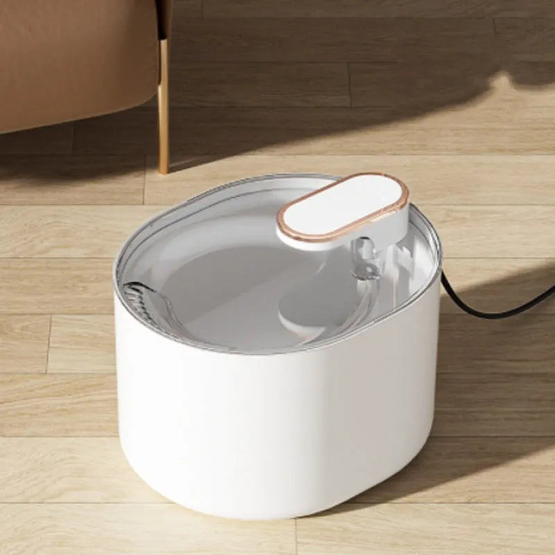 Automatic pet water fountain in Berlin Blue colour with USB cable and water pump.