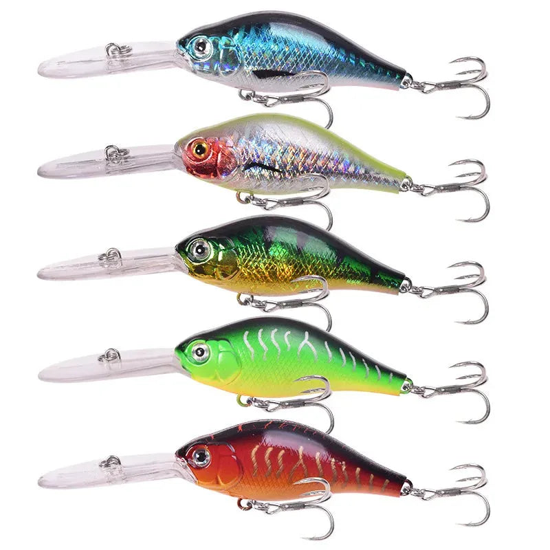 Little Fat Man deep diving long tongue board mino fishing lure, 10.5cm length