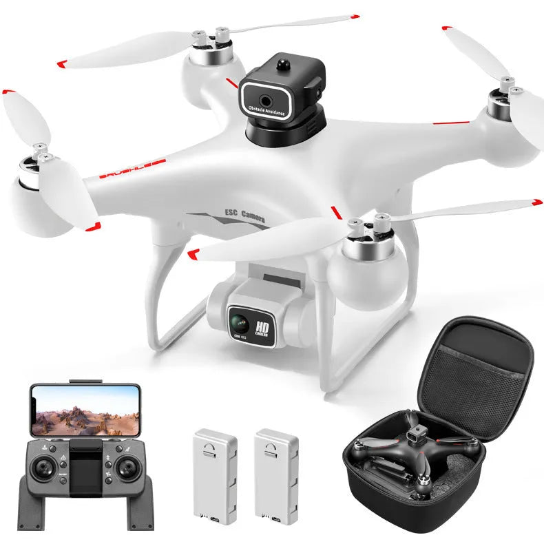 Black HD brushless motor UAV drone with four-side obstacle avoidance and camera
