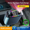 Starry Sky 120W fast charging car charger with Type-C plug, black