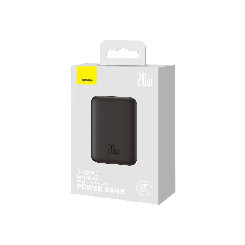 Magnetic wireless fast charging power bank with silicone non-slip shell showing five colour options