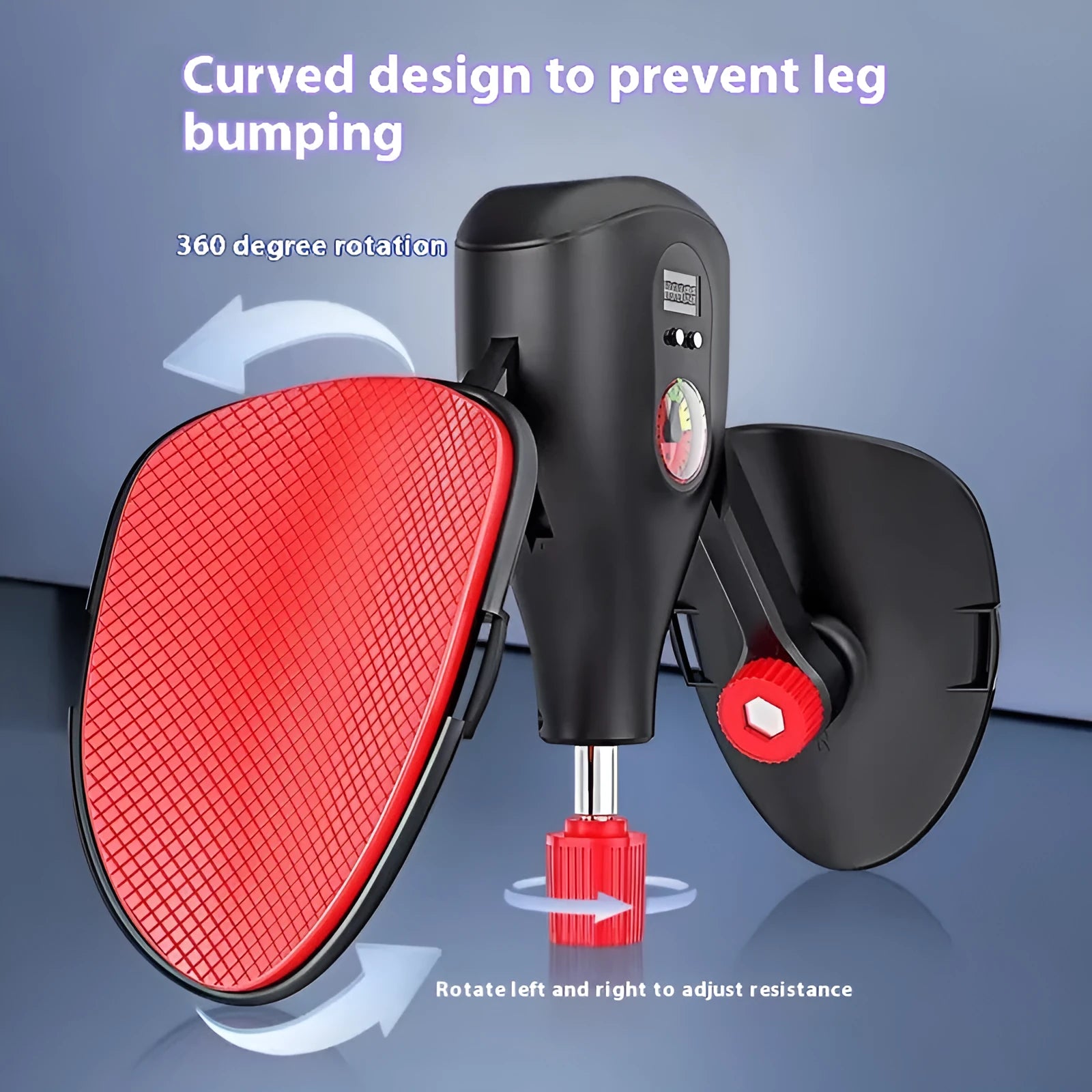 Men's Kegel trainer for pelvic floor exercise in black or grey with optional strap and handle attachments