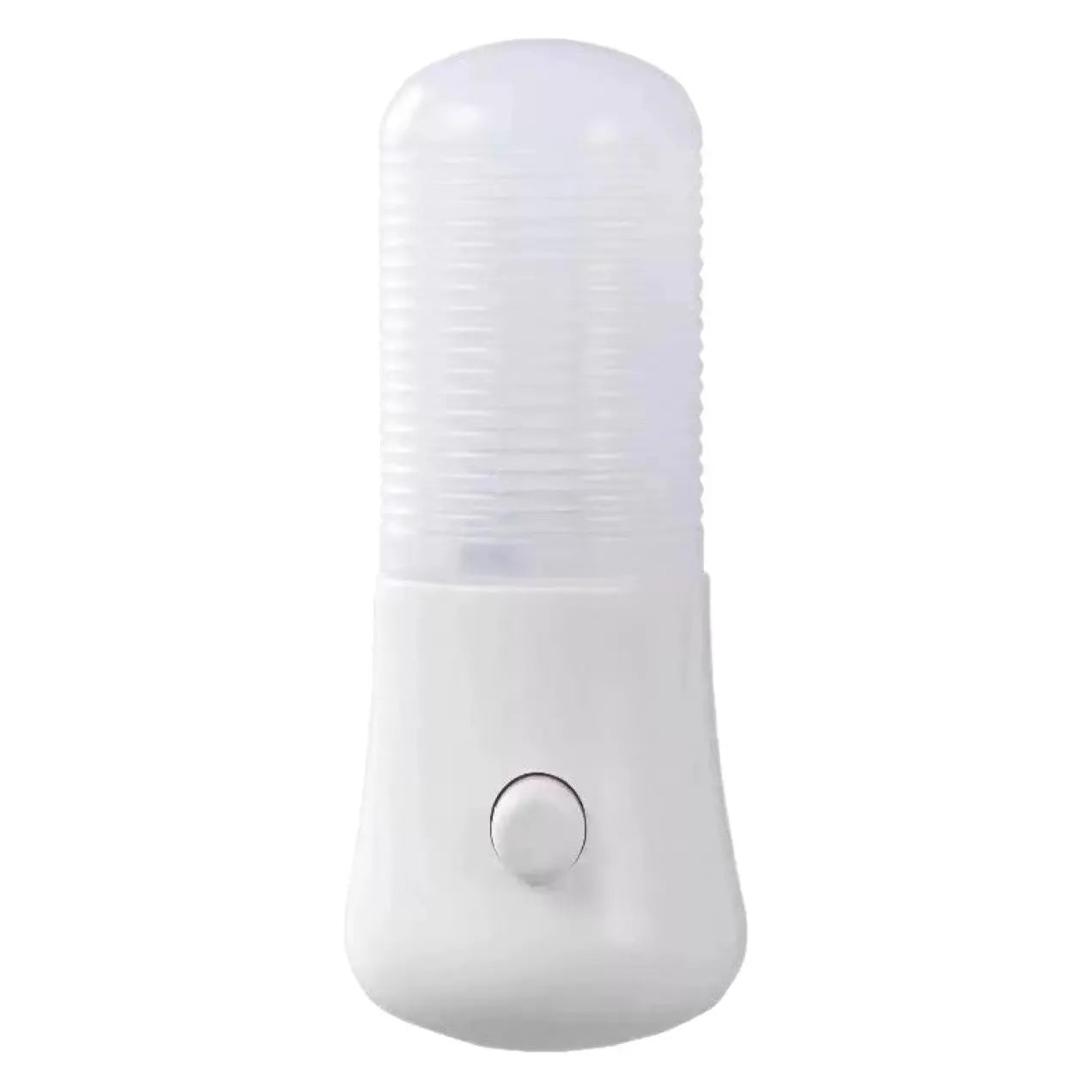 Minimalist plug-in bedside night light showing dual-colour switch and American plug